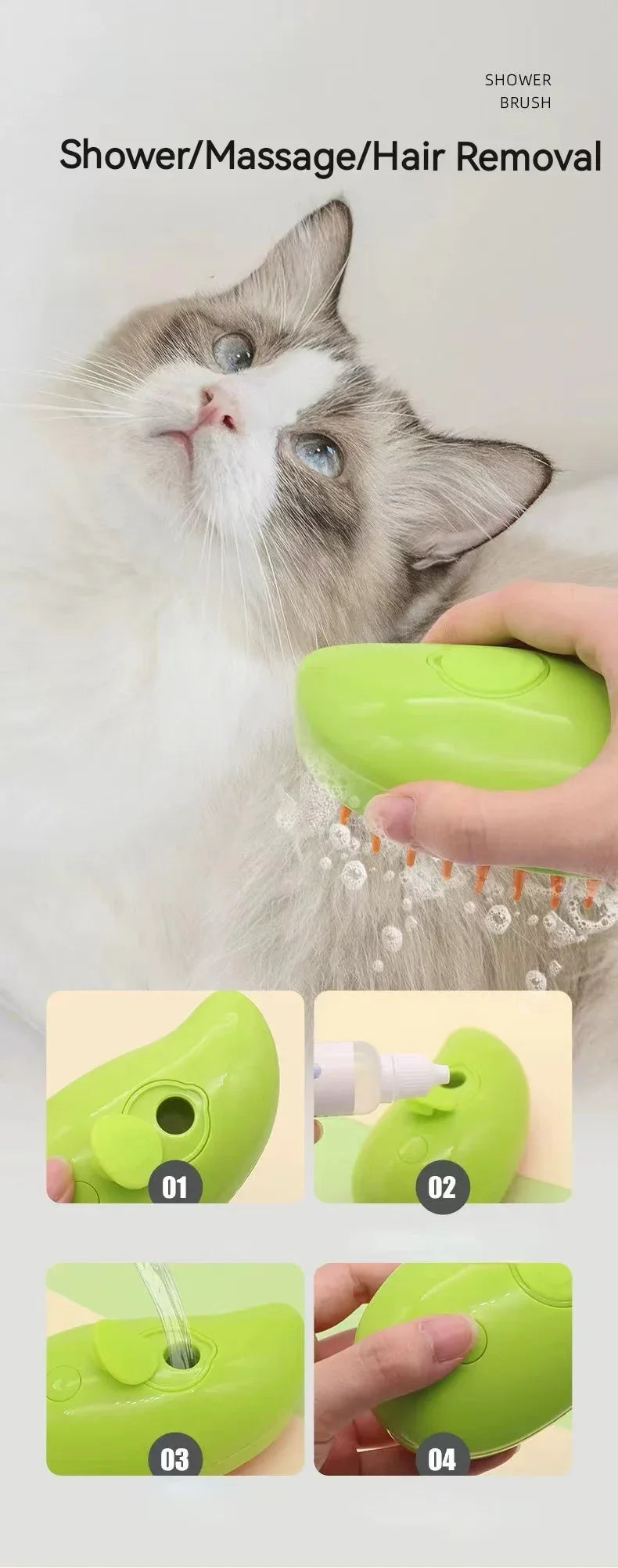 3-in-1 Dog Brush
